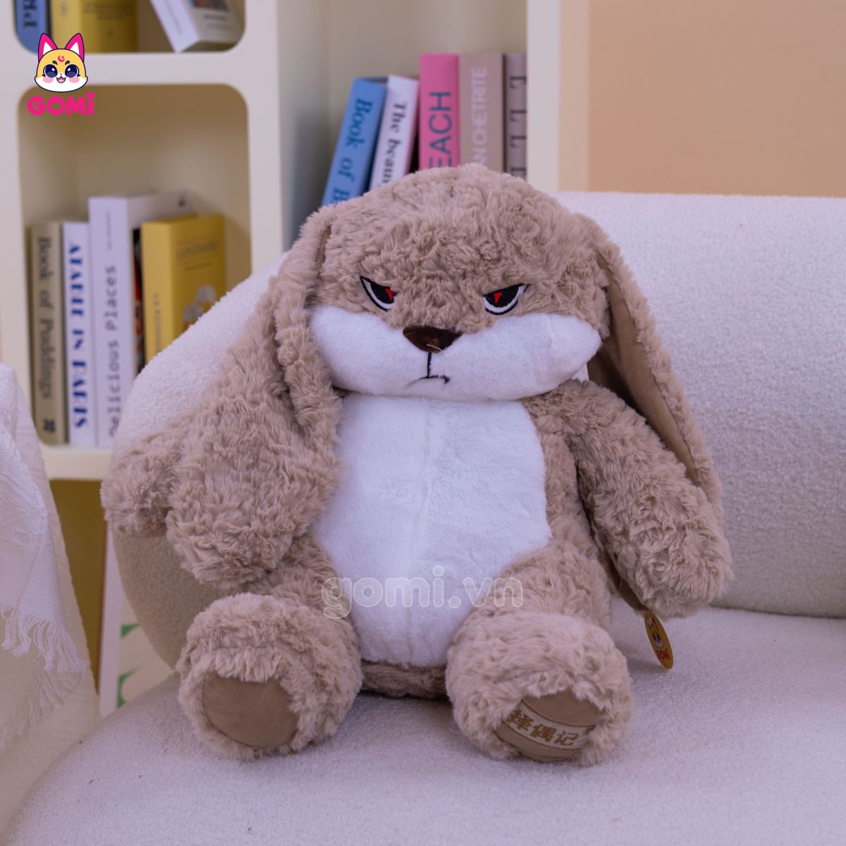 Gấu Bông Bunny Mặt Quạo Nâu