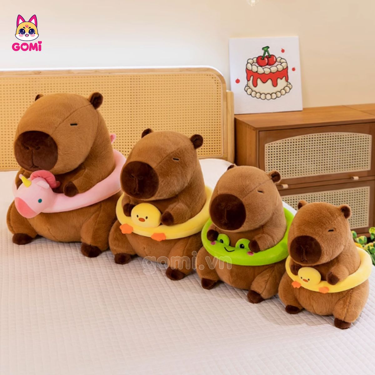 Gấu Bông Capybara Đeo Phao