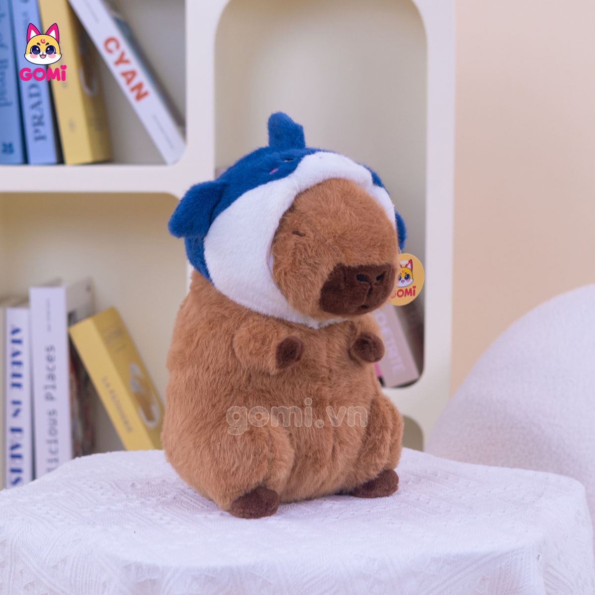 Gấu Bông Capybara Cosplay Cá Mập