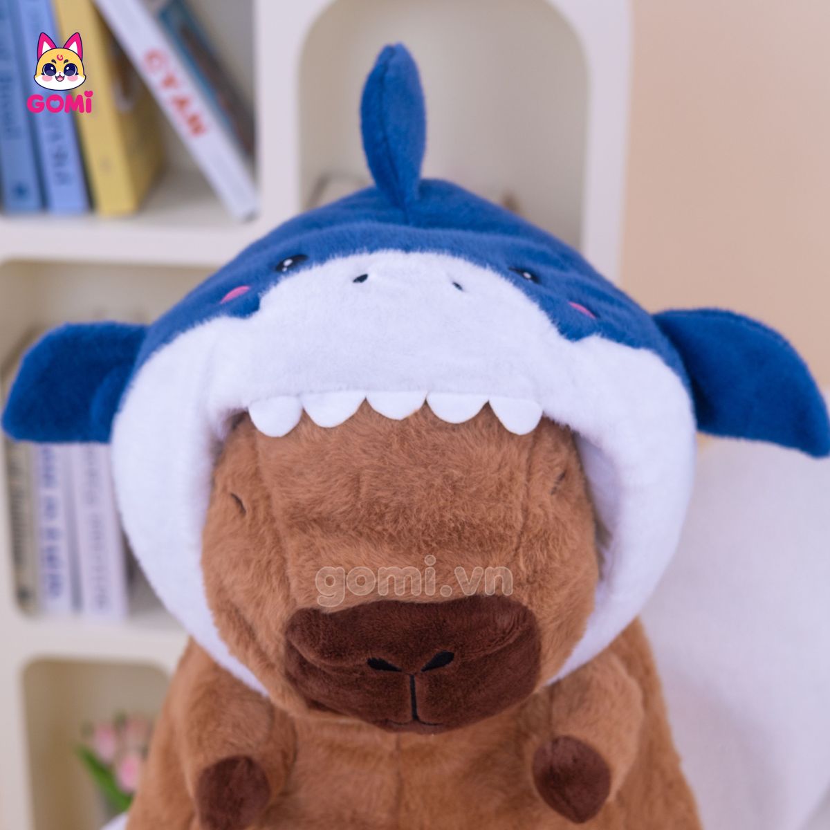 Gấu Bông Capybara Cosplay Cá Mập