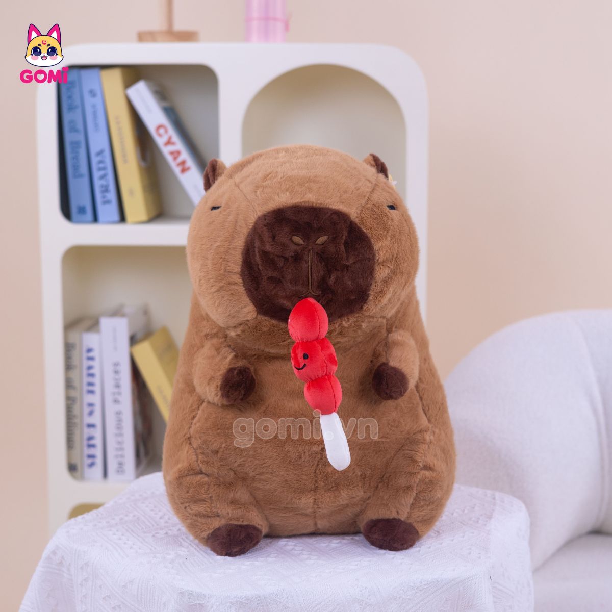 Gấu Bông Capybara Ngậm Hồ Lô