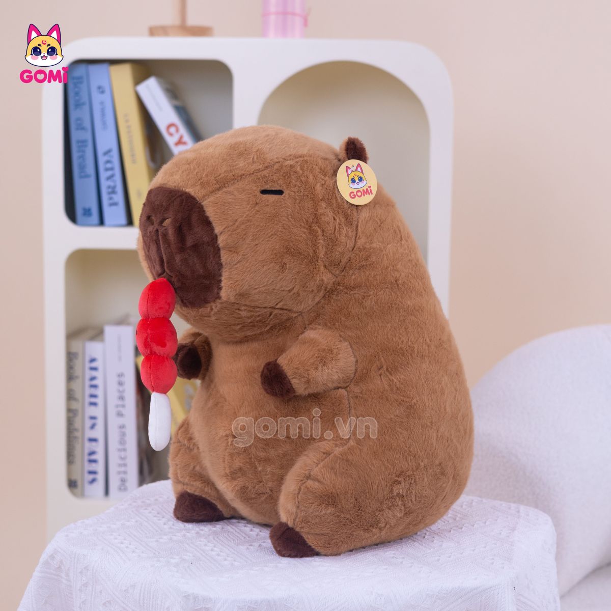 Gấu Bông Capybara Ngậm Hồ Lô