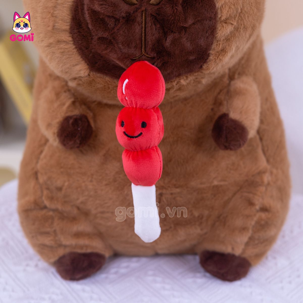 Gấu Bông Capybara Ngậm Hồ Lô