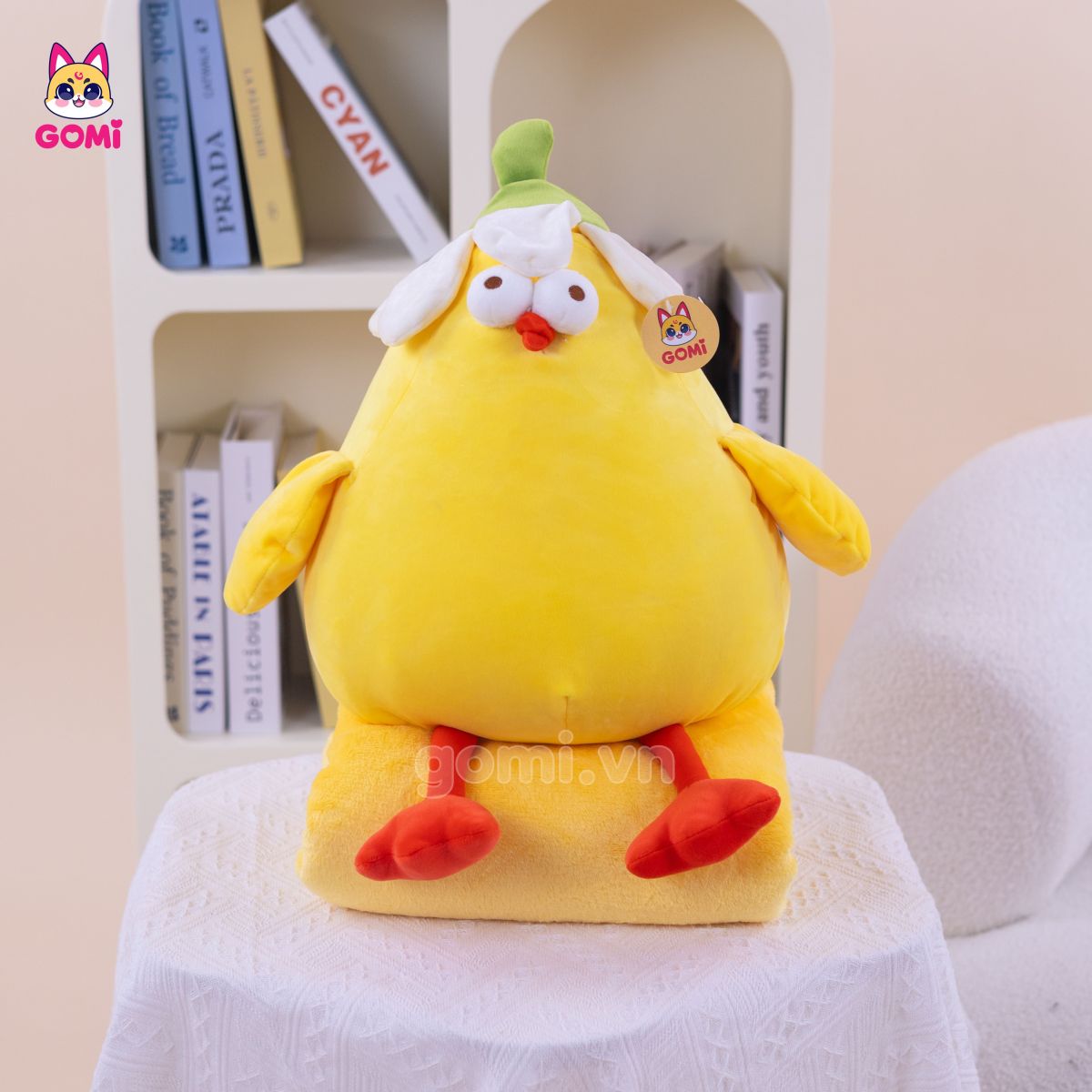Gối Mền Gà Bụng To Đội Hoa