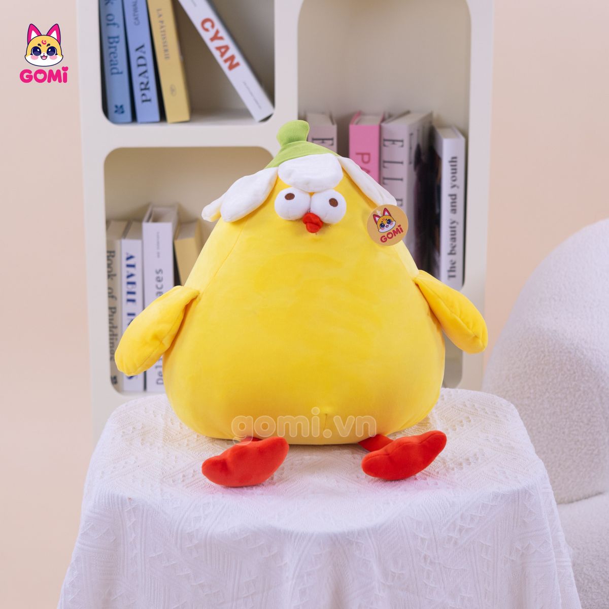 Gối Mền Gà Bụng To Đội Hoa