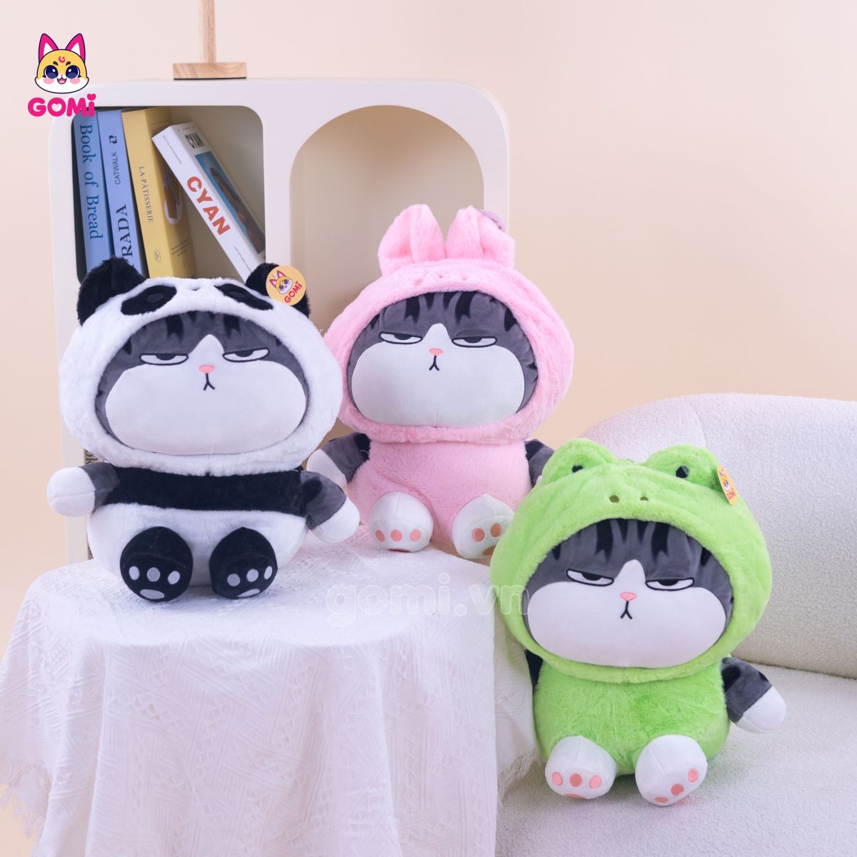 Gối Mền Mèo Hoàng Thượng Cosplay