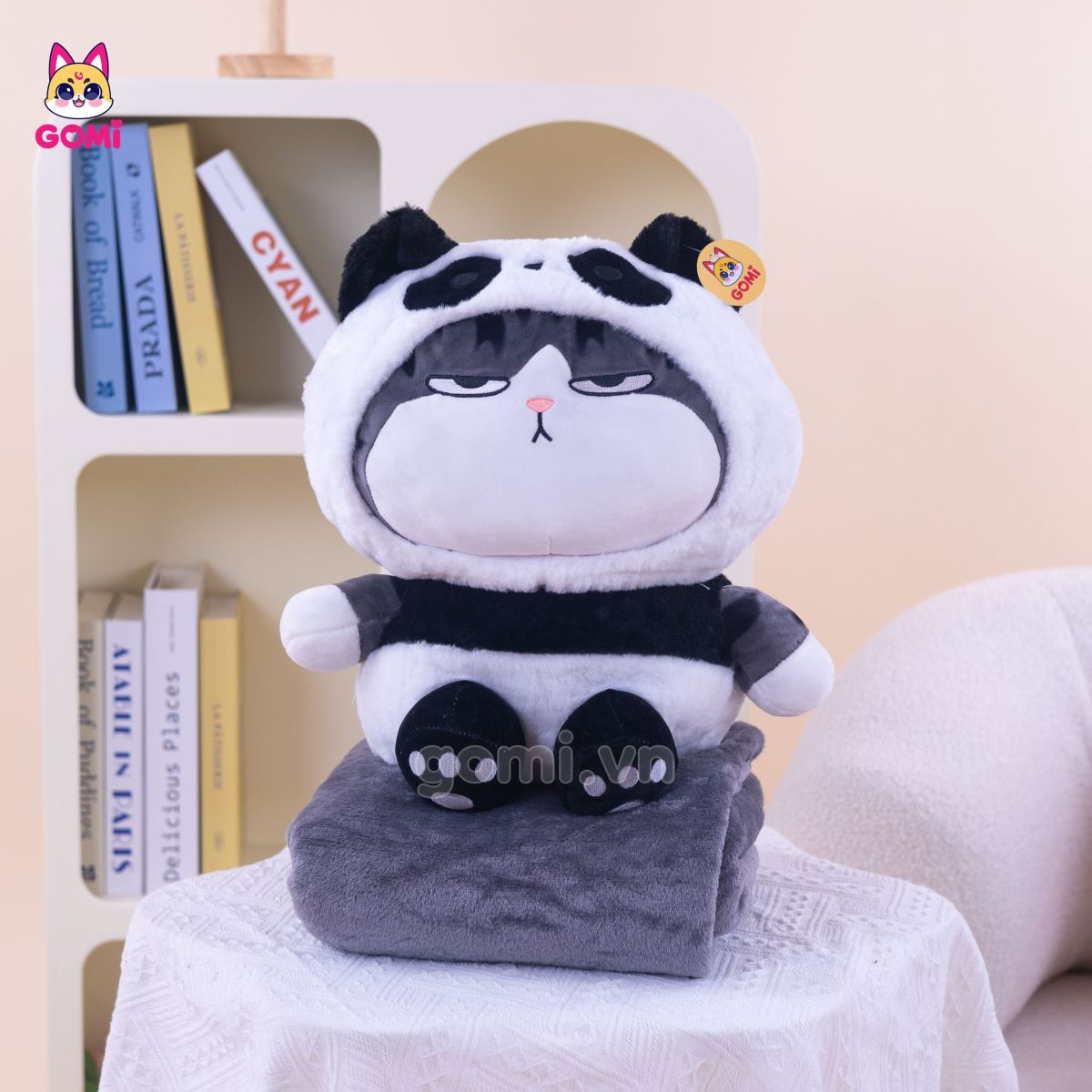 Gối Mền Mèo Hoàng Thượng Cosplay