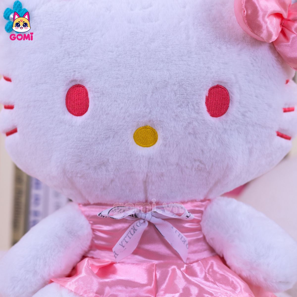 Gấu Bông Kitty Váy Nơ Hồng