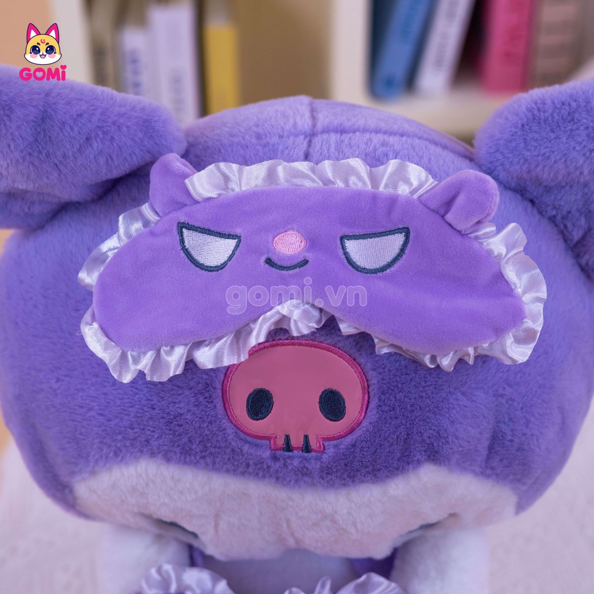 Gấu Bông Kuromi Ôm Tim Tím