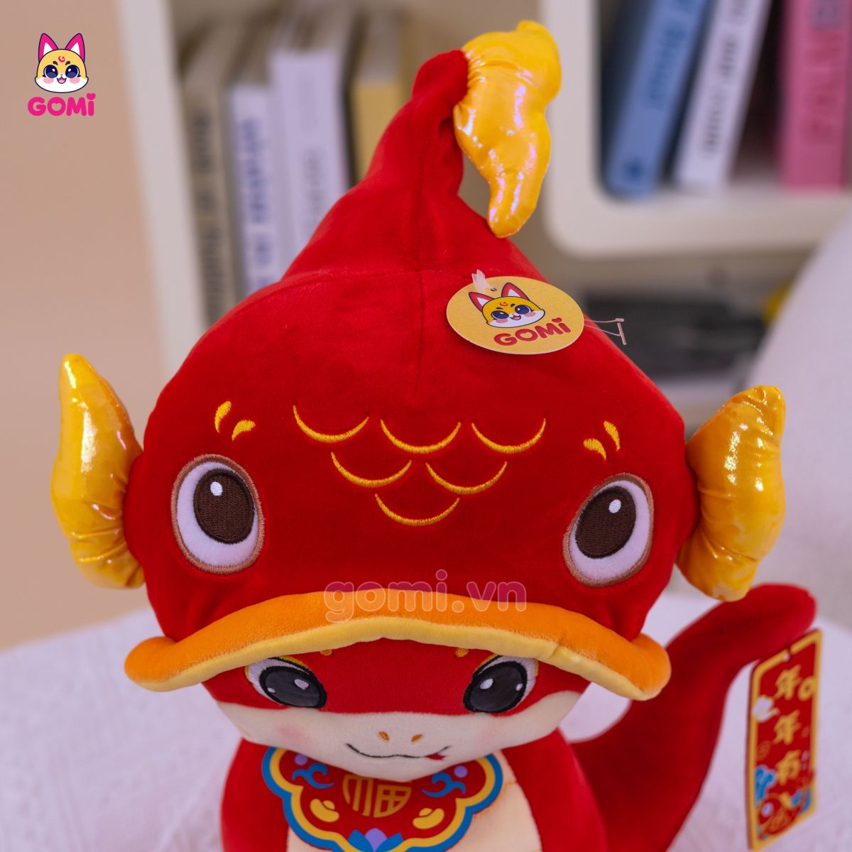 Gấu Bông Rắn Đội Mũ Cá Chép