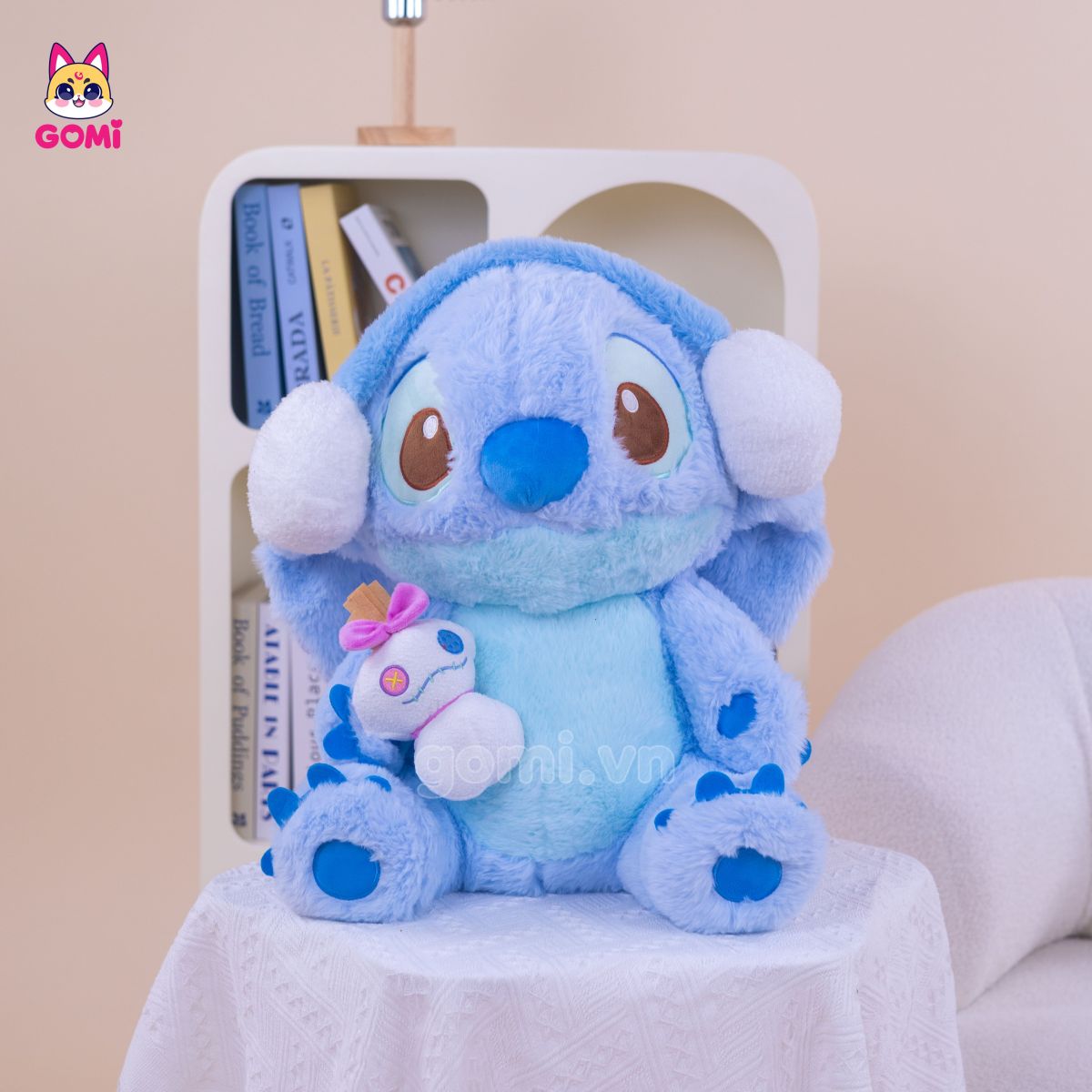 Gấu Bông Stitch Đeo Tai Nghe Ôm Thú