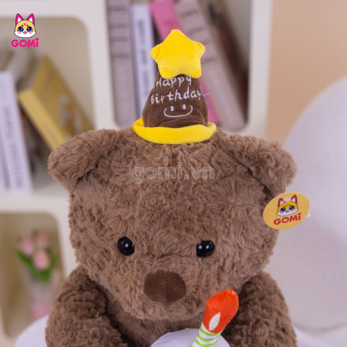 Gấu Bông Teddy Ôm Bánh Kem