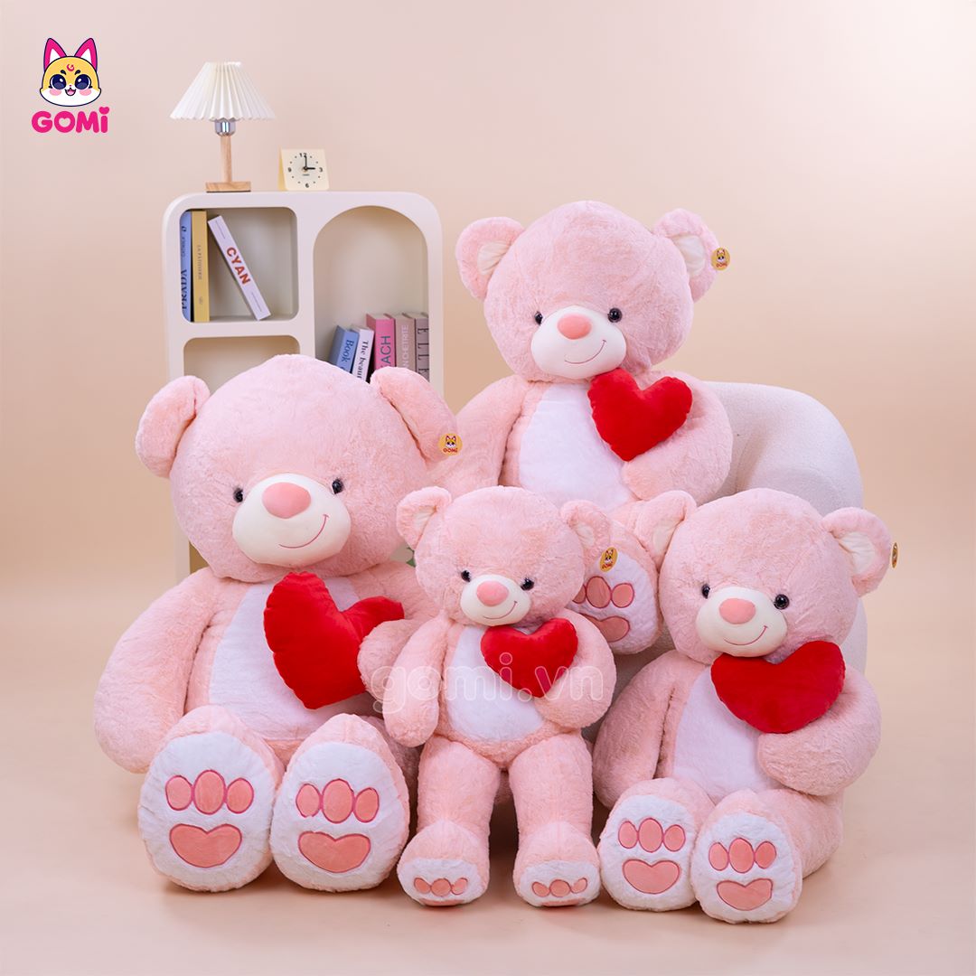 Gấu Bông Teddy Ngực Tim
