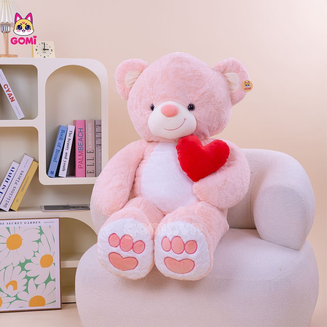 Gấu Bông Teddy Ngực Tim