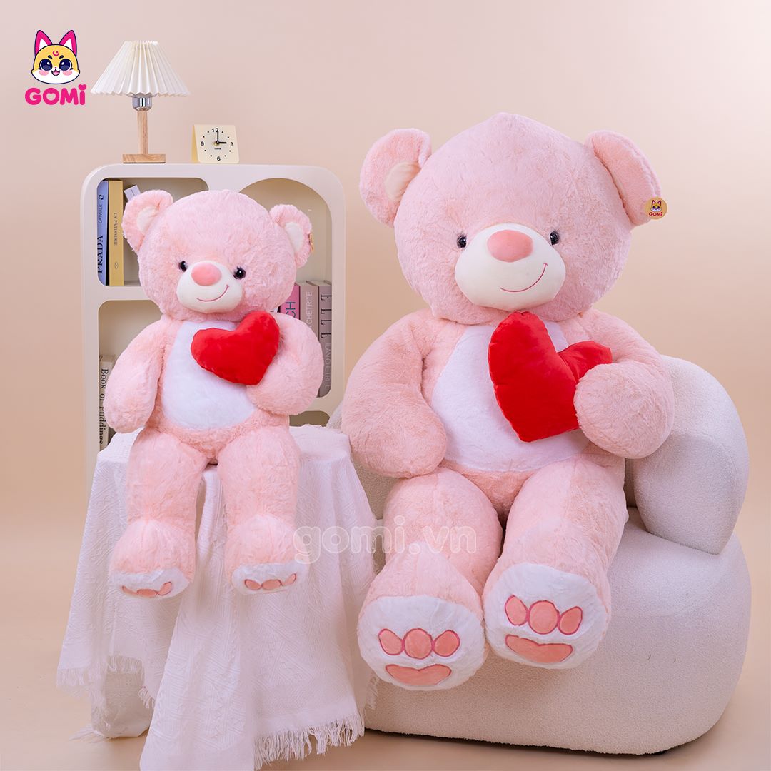 Gấu Bông Teddy Ngực Tim
