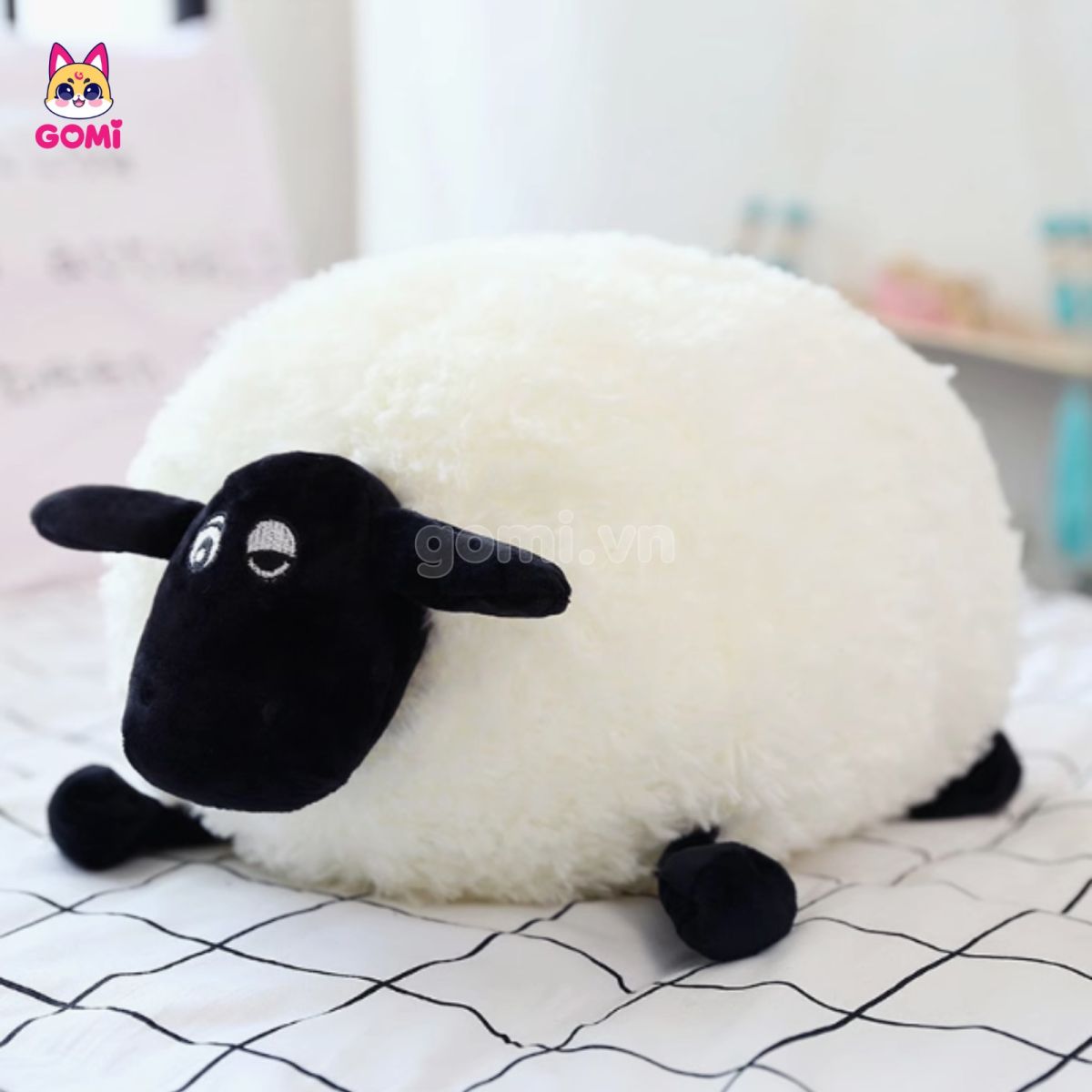 Gấu Bông Cừu Xù Vui Vẻ