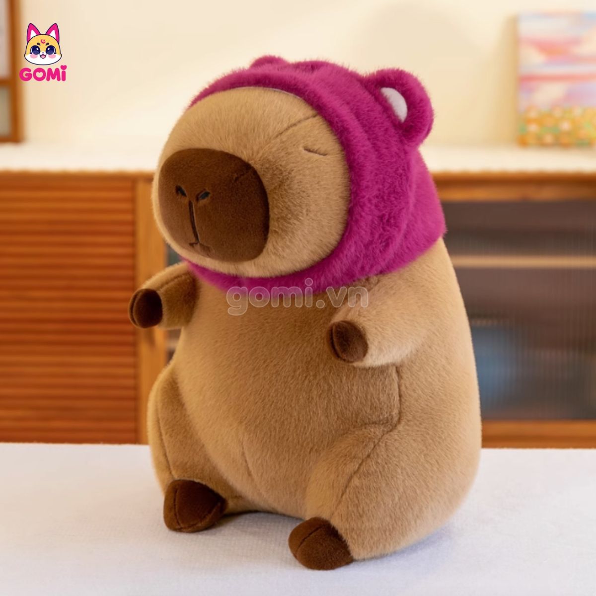 Gấu Bông Capybara Đội Mũ Lotso