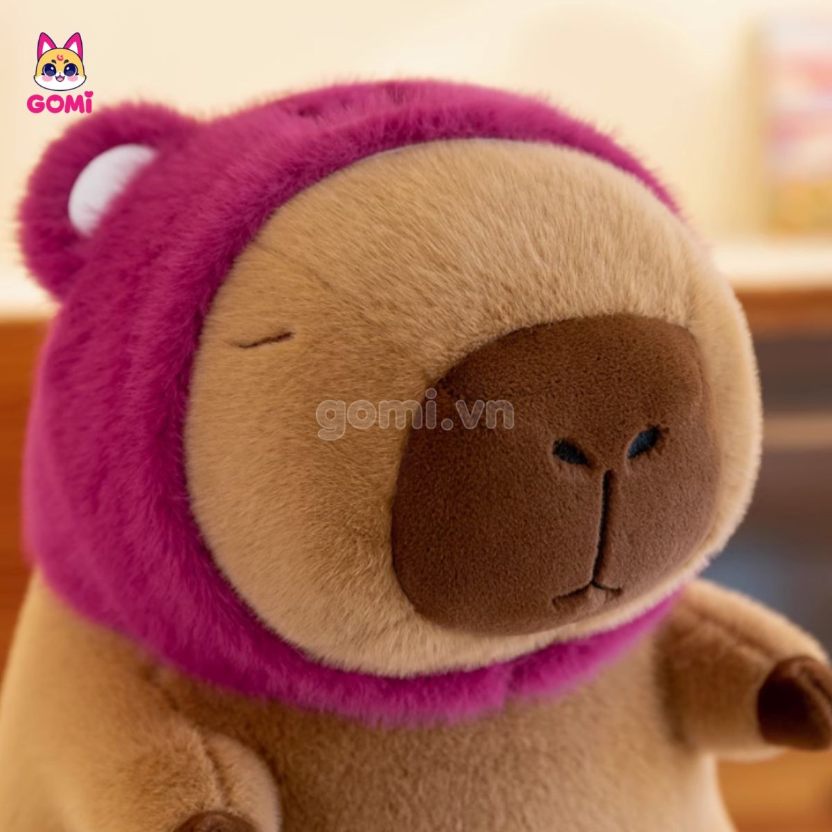 Gấu Bông Capybara Đội Mũ Lotso