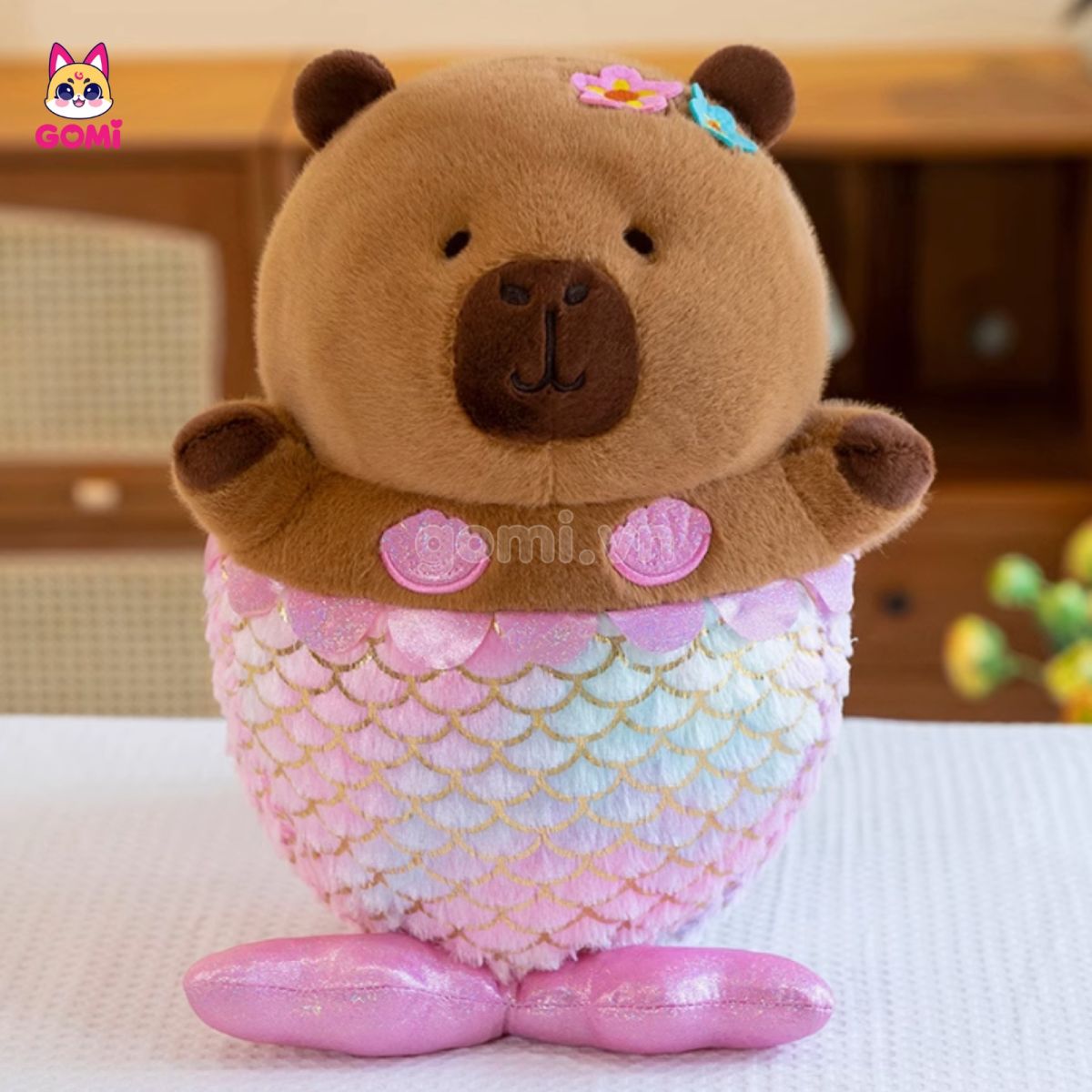 Gấu Bông Capybara Tiên Cá