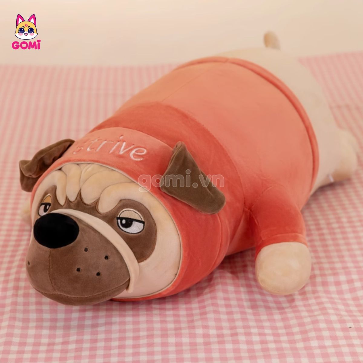 Gấu Bông Chó Bull Áo Nằm
