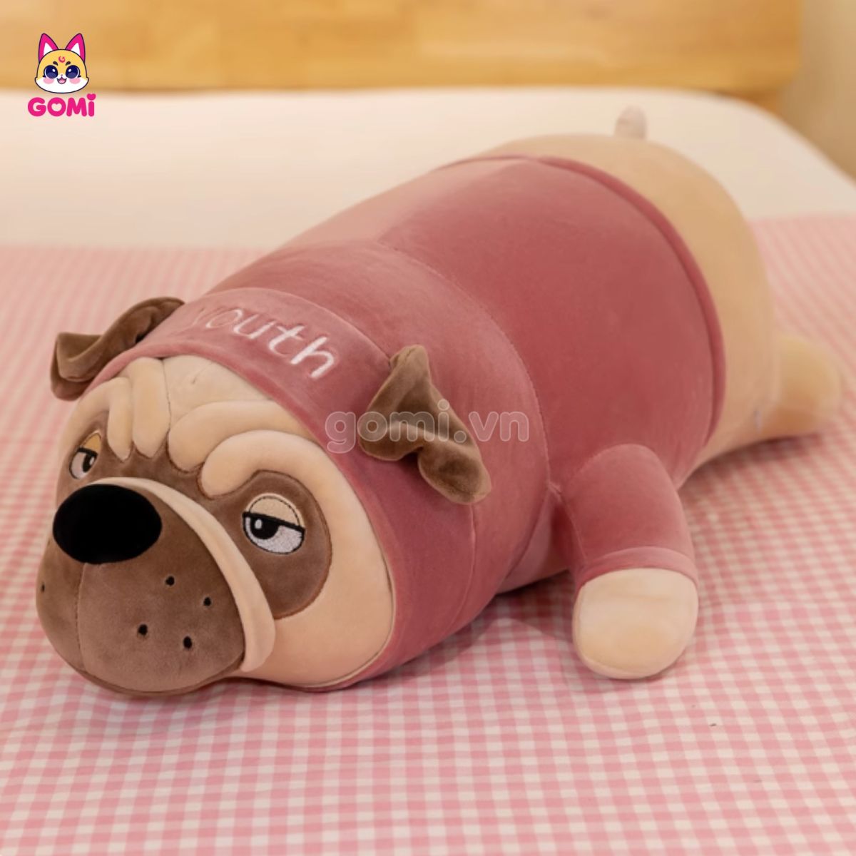 Gấu Bông Chó Bull Áo Nằm