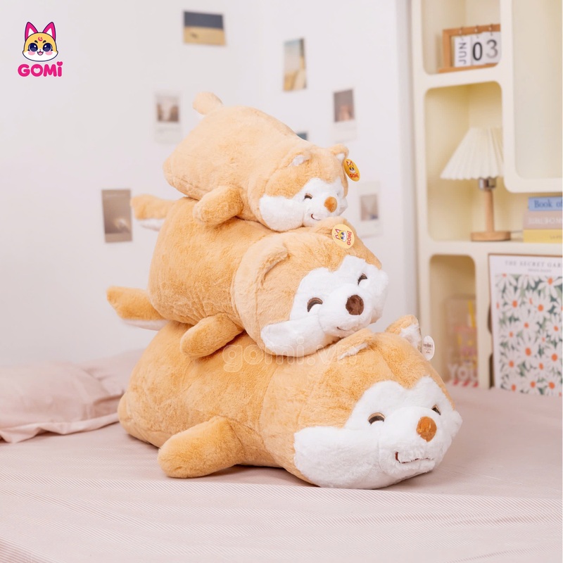 Gấu Bông Chó Shiba Vàng Nằm