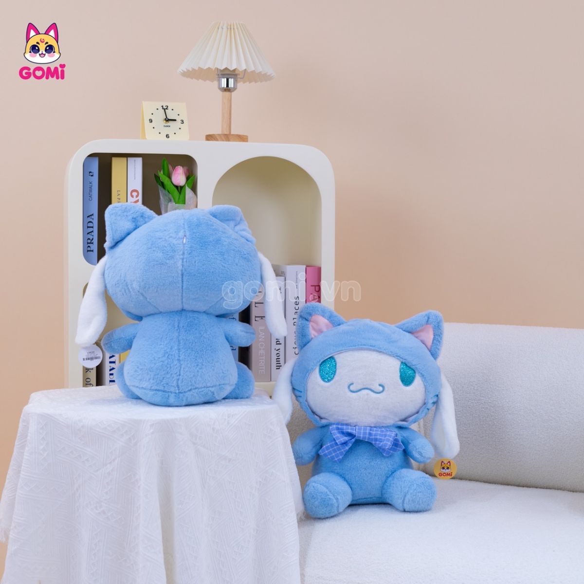 Gấu Bông Cinnamoroll Cosplay Mèo Xanh