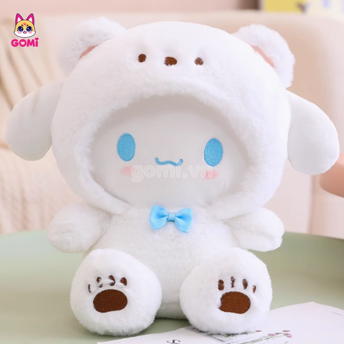 Gấu Bông Cinnamoroll Cosplay Gấu Trắng