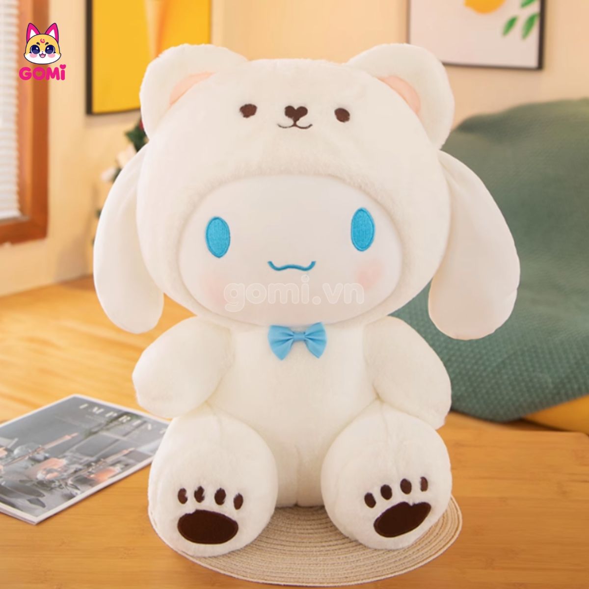 Gấu Bông Cinnamoroll Cosplay Gấu Trắng