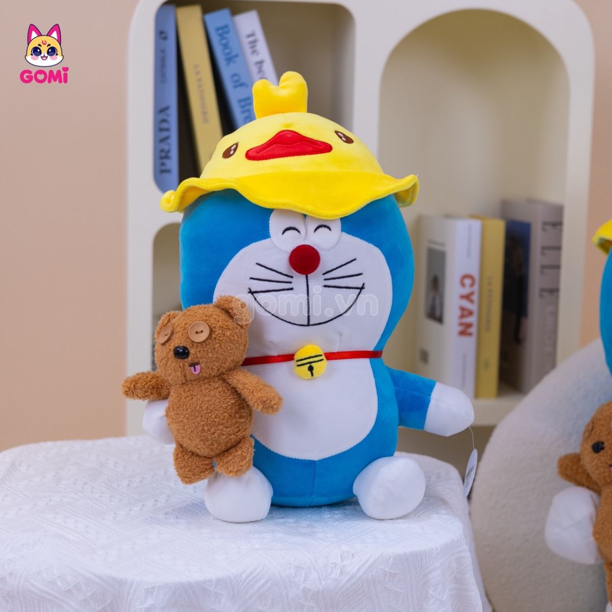 Gấu Bông Doraemon Mũ Vịt