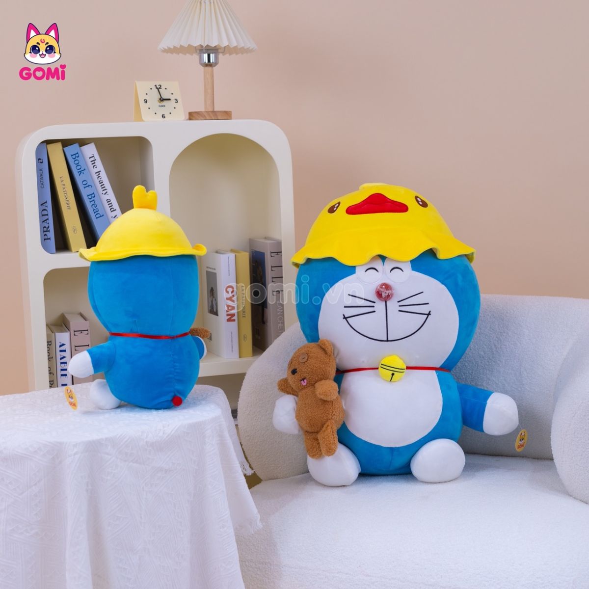 Gấu Bông Doraemon Mũ Vịt