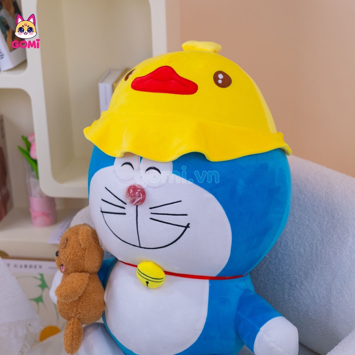 Gấu Bông Doraemon Mũ Vịt