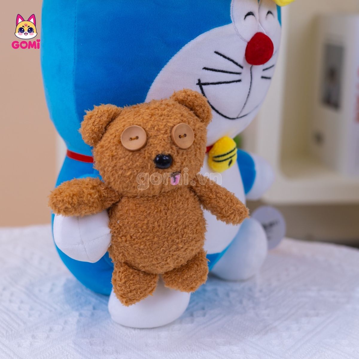 Gấu Bông Doraemon Mũ Vịt