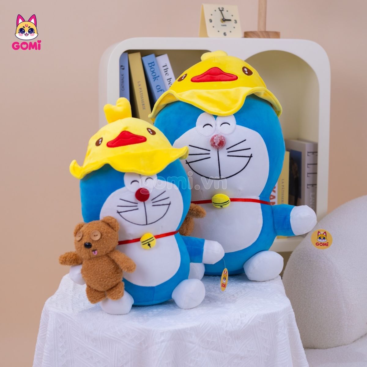 Gấu Bông Doraemon Mũ Vịt