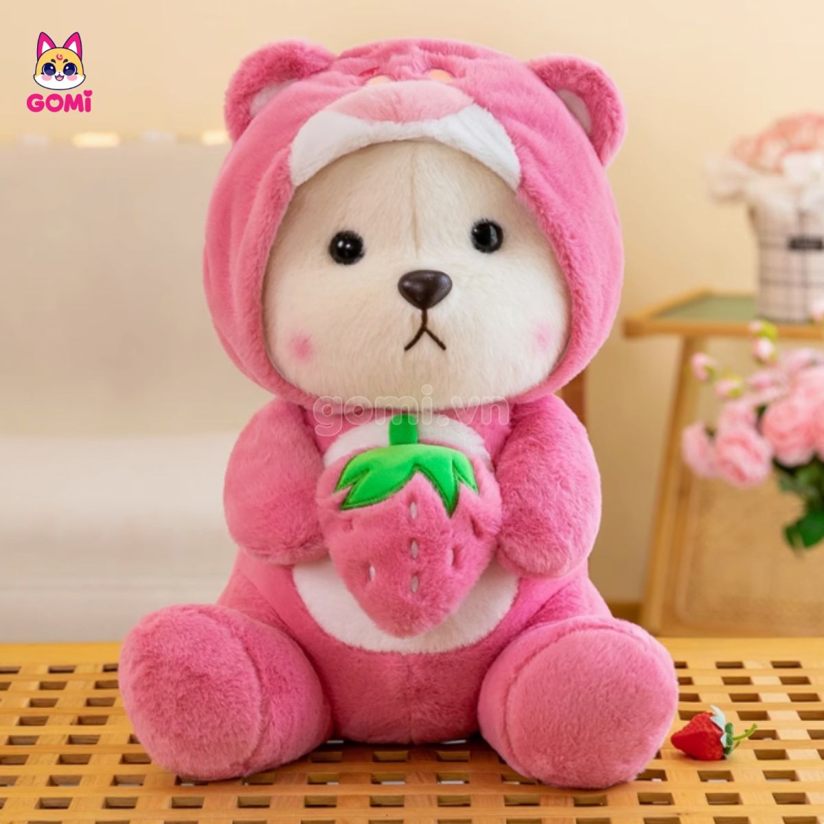 Gấu Bông Lena Cosplay Lotso Ôm Dâu