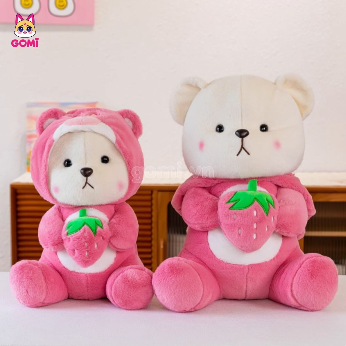 Gấu Bông Lena Cosplay Lotso Ôm Dâu
