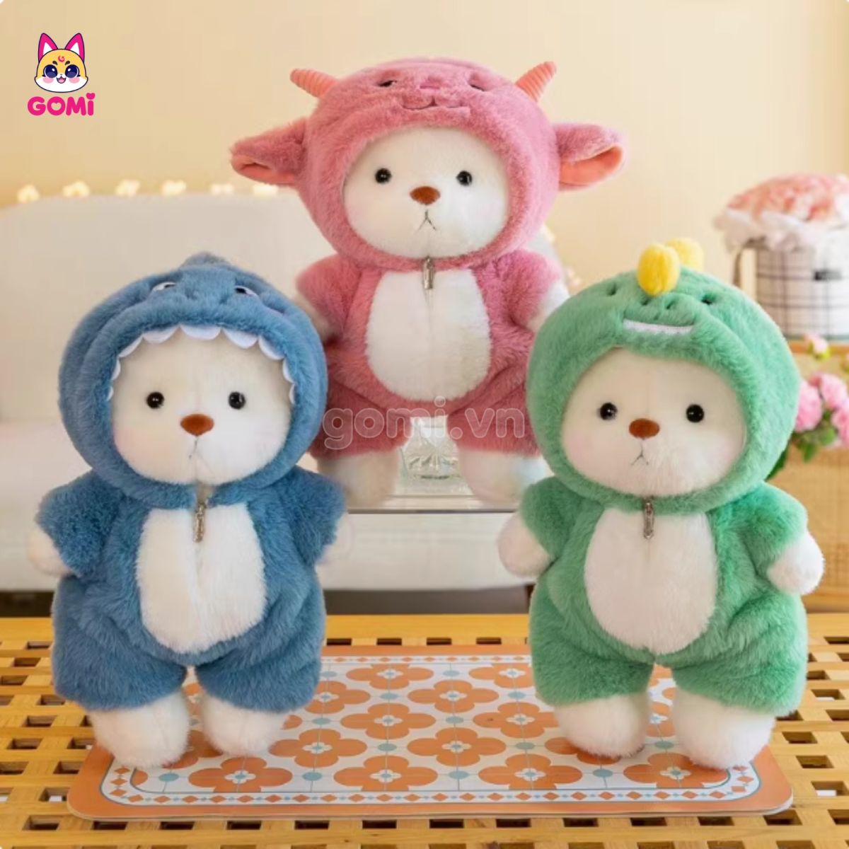 Gấu Bông Gấu Lena Bộ Khóa Kéo