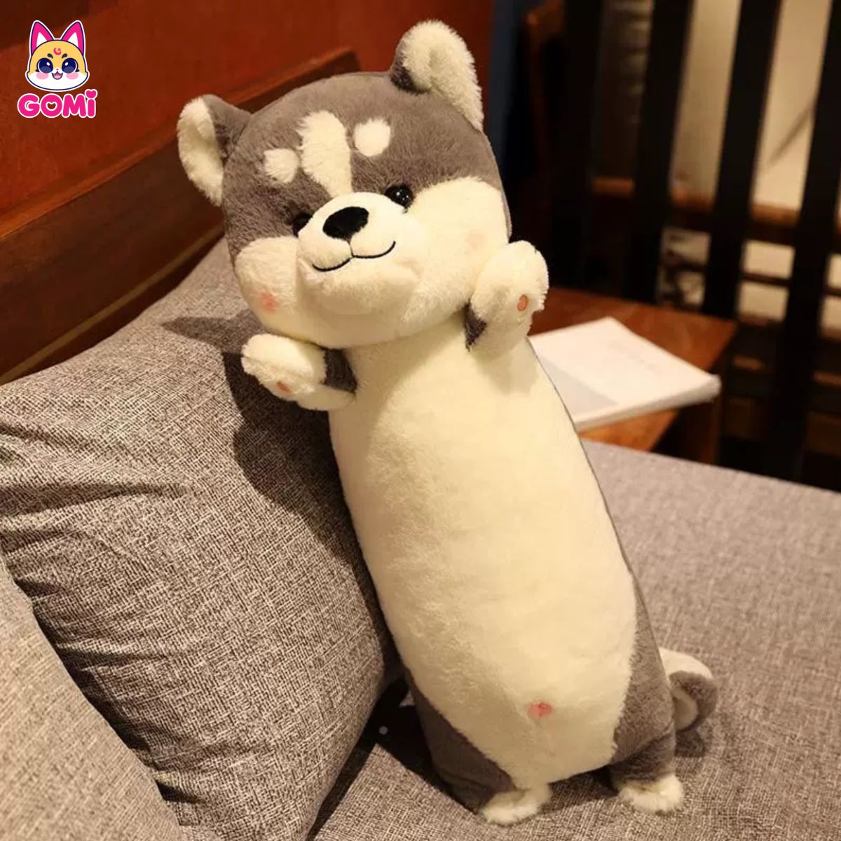 Gối Ôm Chó Shiba Giơ Tay