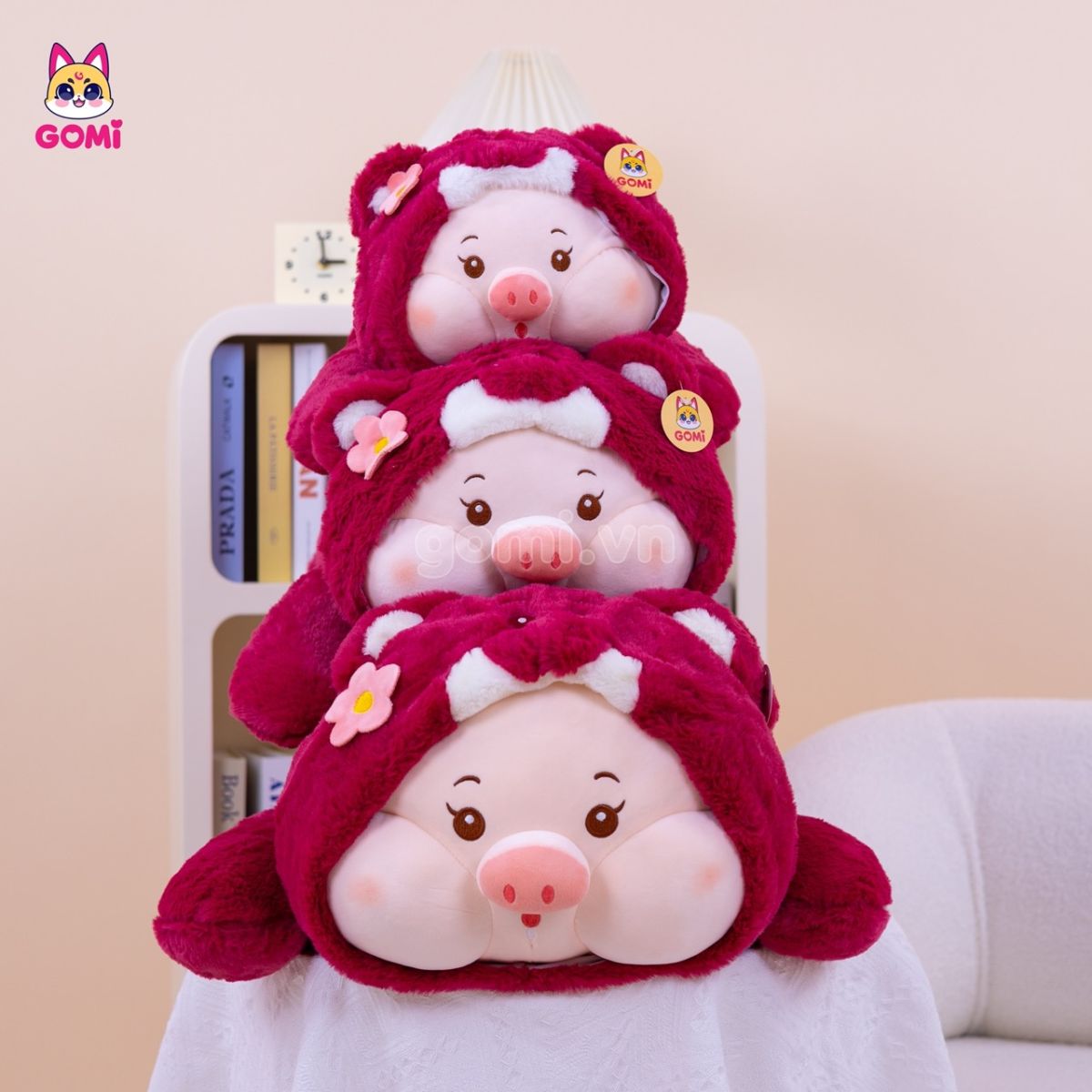Gấu Bông Heo Cosplay Lotso Nằm