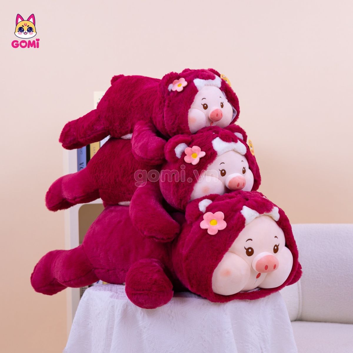 Gấu Bông Heo Cosplay Lotso Nằm