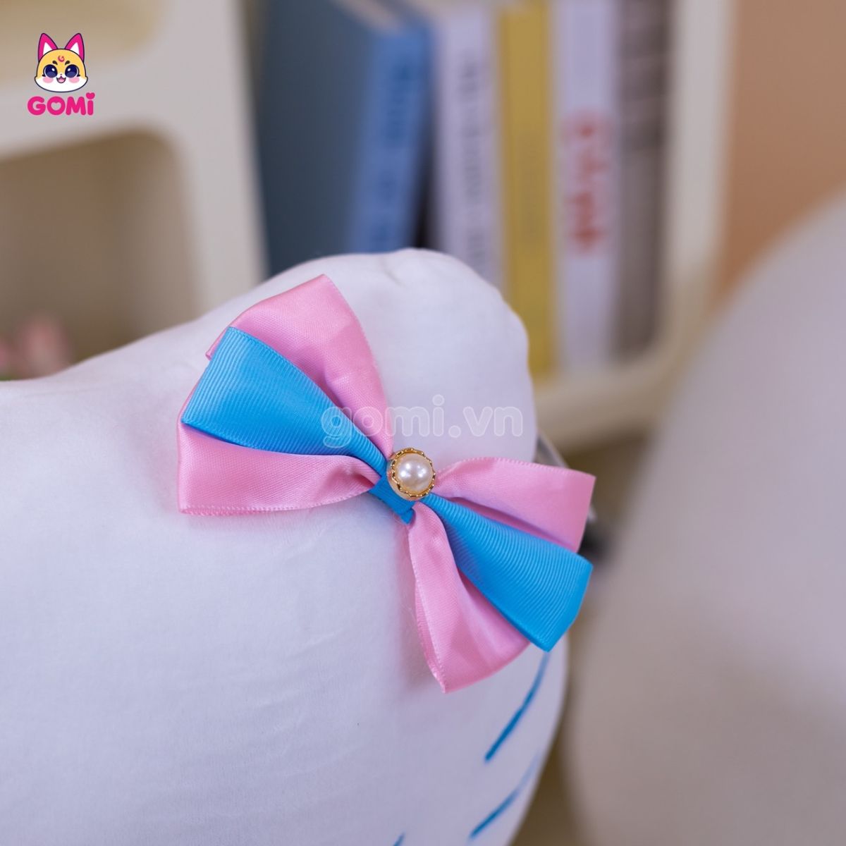 Gấu Bông Kitty Váy Hồng Nơ Xanh