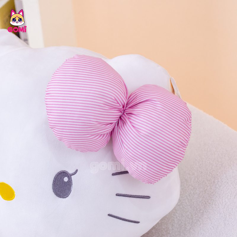 Gấu Bông Kitty Váy Kẻ Hồng
