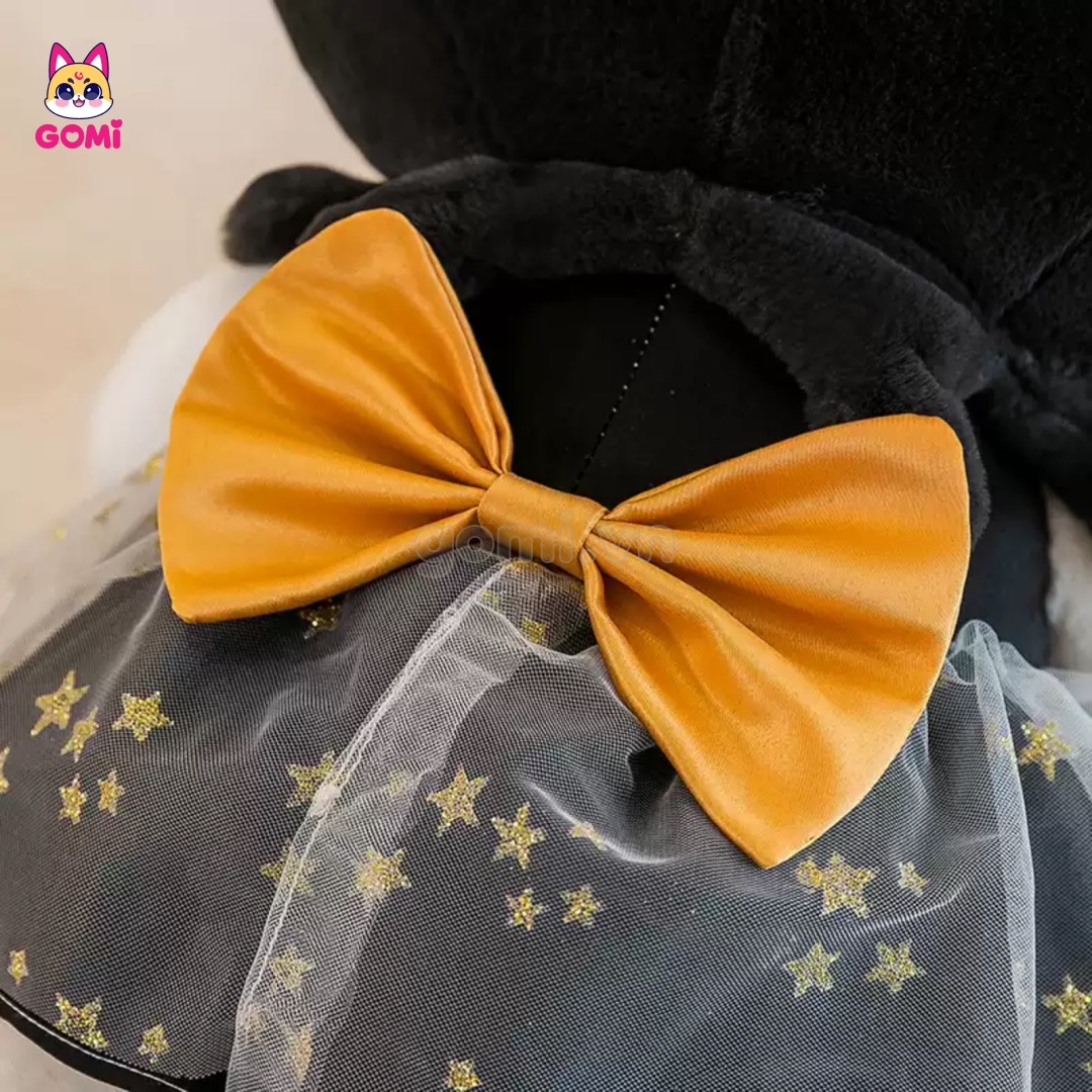 Gấu Bông Kuromi Váy Đen Sao