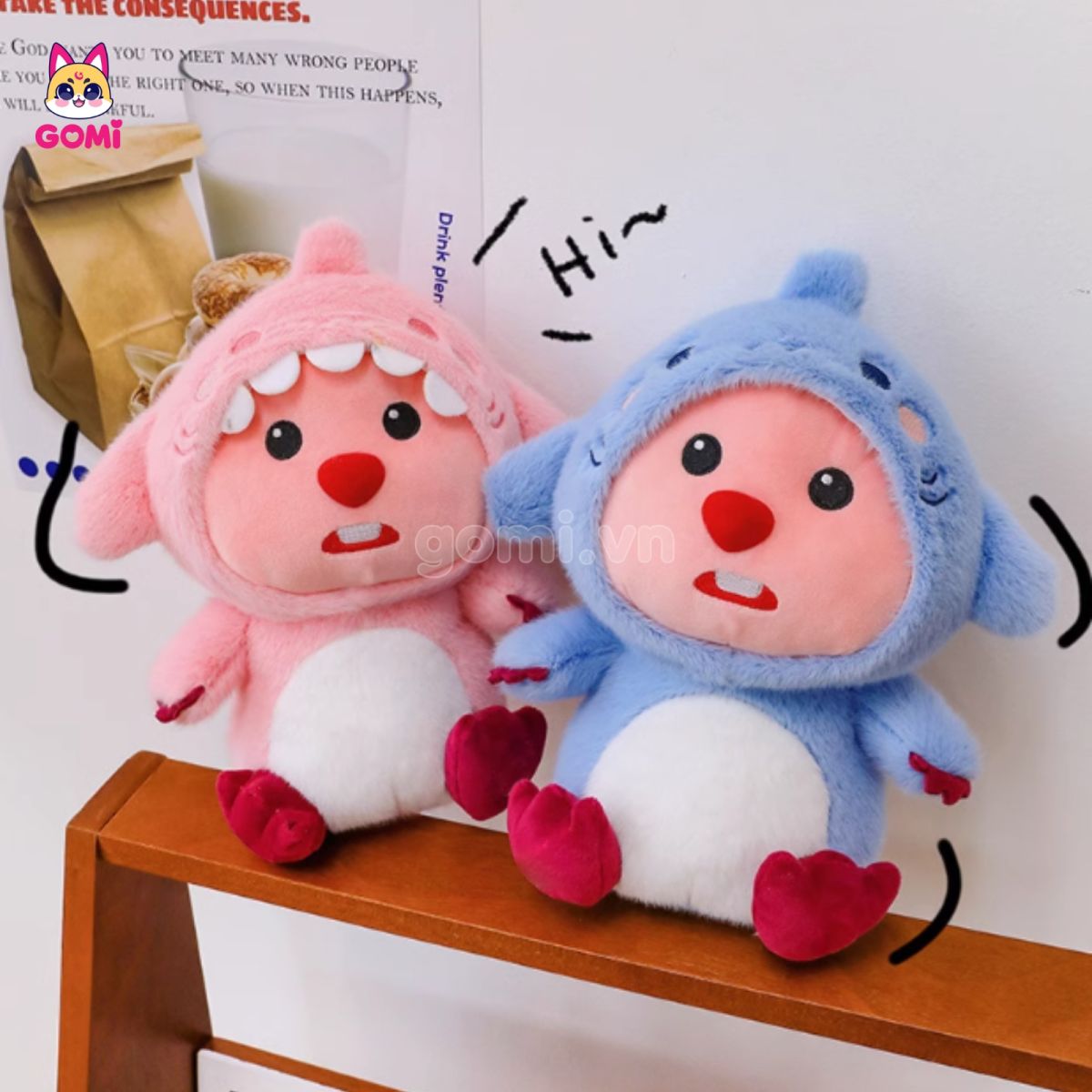 Gấu Bông Loopy Cosplay Cá