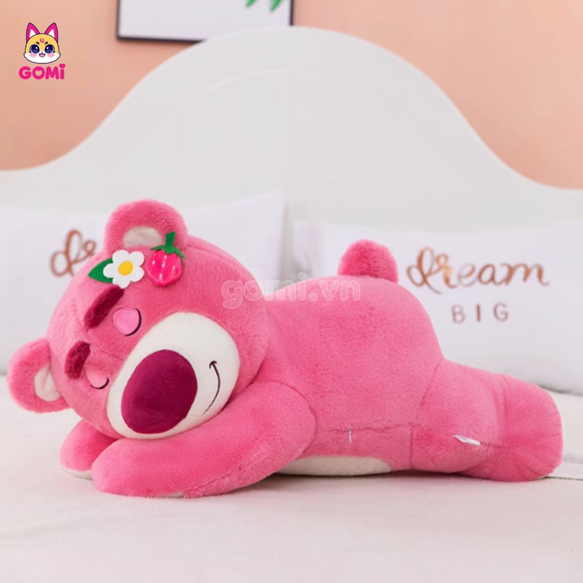 Gấu Bông Lotso Tai Dâu Nằm