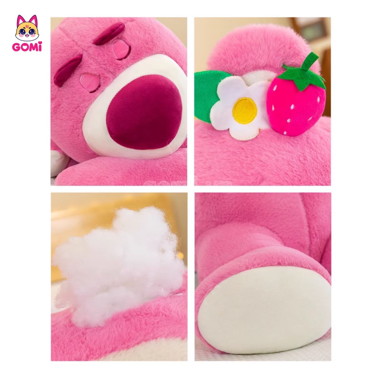 Gấu Bông Lotso Tai Dâu Nằm