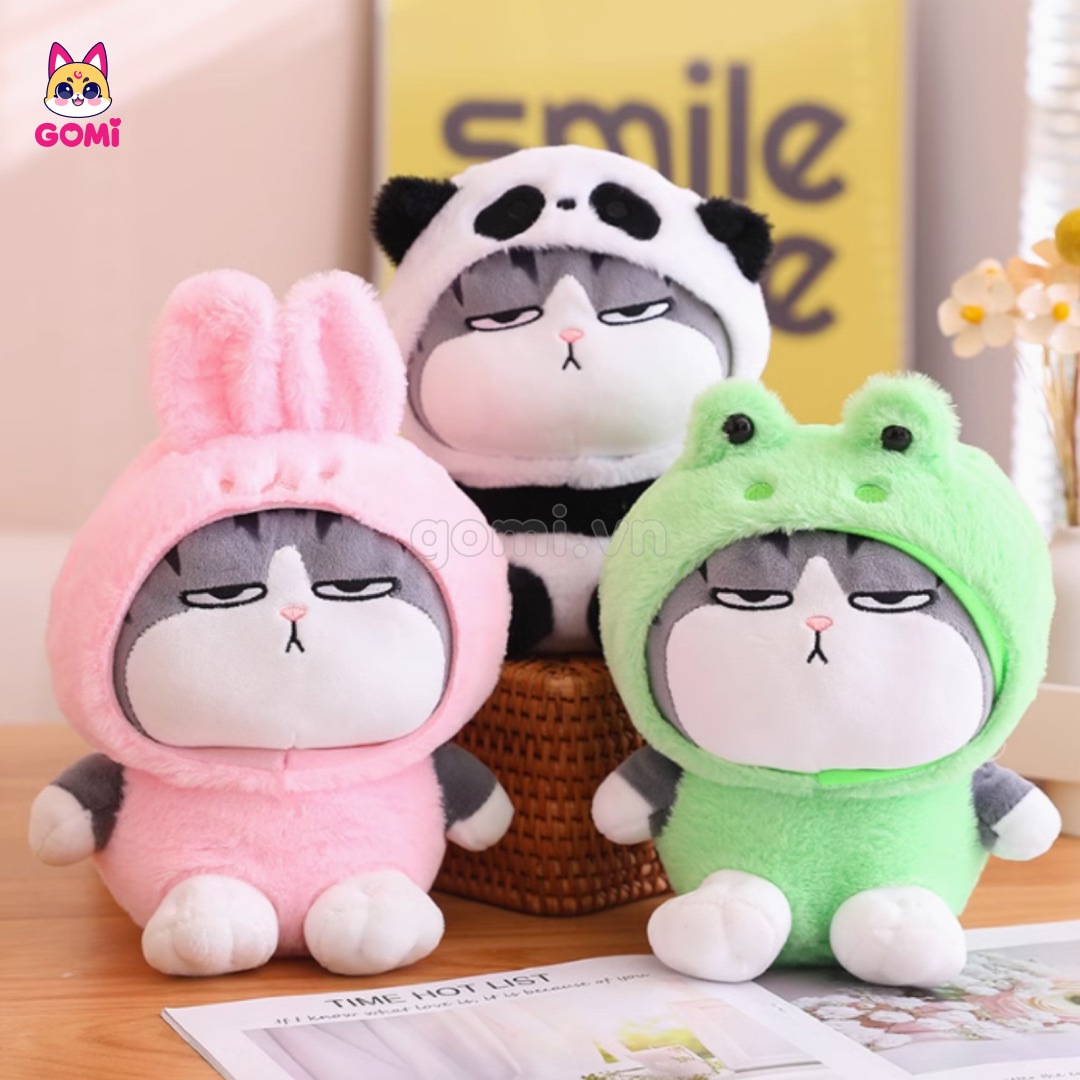 Gấu Bông Bộ 3 Mèo Hoàng Thượng Cosplay