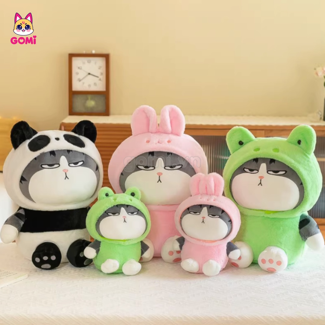 Gấu Bông Bộ 3 Mèo Hoàng Thượng Cosplay
