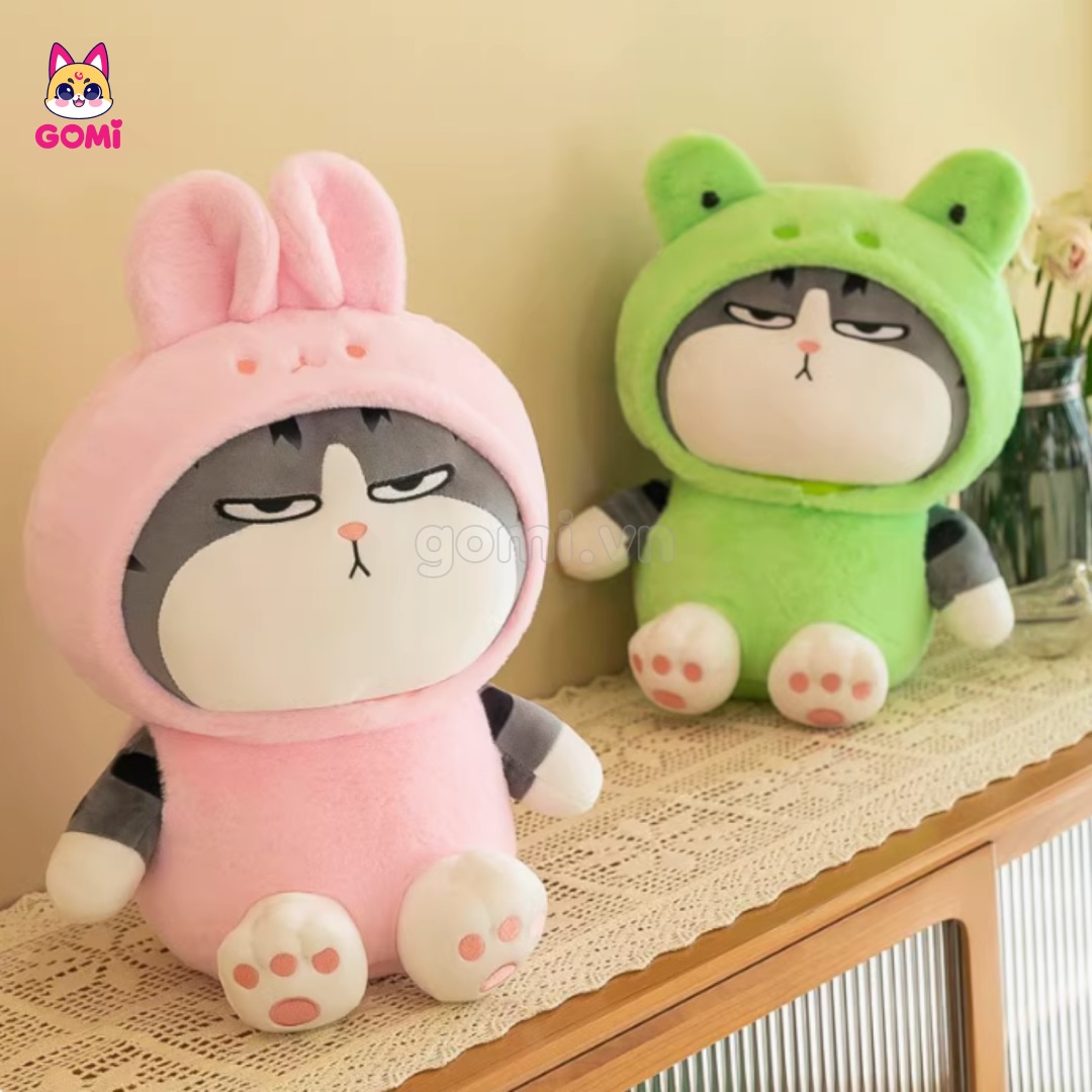 Gấu Bông Bộ 3 Mèo Hoàng Thượng Cosplay