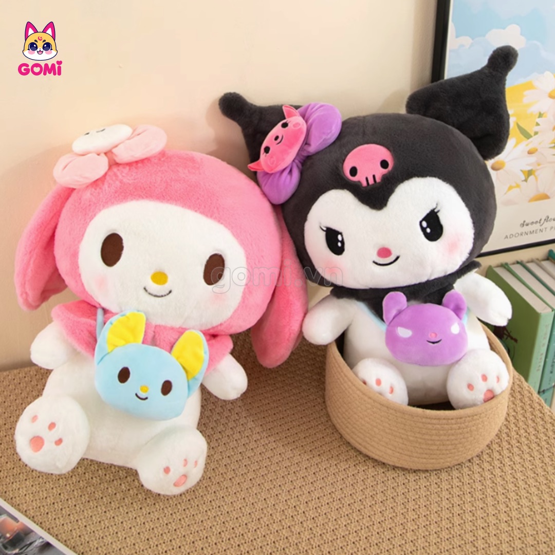 Gấu Bông Melody Đeo Túi Gấu